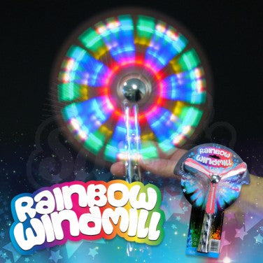 Light up rainbow windmill